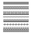 black borders set vector image