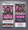 cartoon doodles ice cream banners vector image