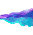 watercolor transparent wave purple lavender vector image vector image