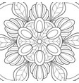 adult coloring bookpage a floral abstract vector image