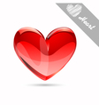 red heart vector image vector image