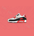 Nike air max 95 blanco sneakers Royalty Free Vector Image