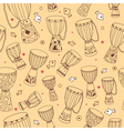 djembe seamless pattern vector image