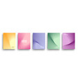 simple modern covers template design set vector image vector image