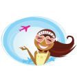 cartoon girl vector image