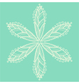 cute ornamental flower vector image vector image
