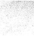 black grainy texture isolated on white vector image
