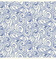 japanese chinese ocean waves clouds pattern vector image