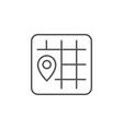 location pin line outline icon vector image