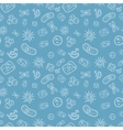 many bacterias and viruses under microscope vector image