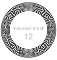 different pattern line ancient meander vector image vector image