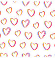 heart seamless pattern love valentine day romantic vector image vector image