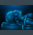 polygonal of a patient lying on the operating vector image vector image