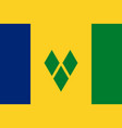 saint vincent and the grenadines official flag vector image vector image