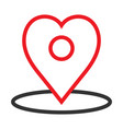 love pin map icon design template isolated vector image vector image