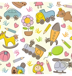 Kids pattern Royalty Free Vector Image - VectorStock