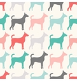 animal seamless pattern of dog silhouettes endless vector image vector image