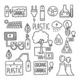 energy doodles electricity green generation fuel vector image