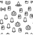 halloween seamless pattern vector image