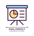 presentation board pixel perfect rgb color icon vector image vector image