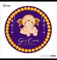 banner design of ganesh chaturthi vector image vector image