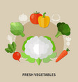 healthy eating colored composition vector image vector image