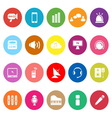 sound flat icons on white background vector image
