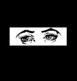 woman eyes vector image