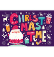santa christmas design vector image vector image