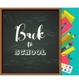 back to school - education creativity and science vector image