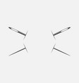 sewing needles vector image vector image