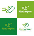 fast cash logo icon and logo vector image