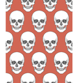 human skull tribal style seamless pattern hand vector image vector image