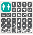 public icons set vector image vector image
