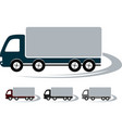 set of signs with truck image vector image