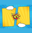 versus comic frame vs comics book frames vector image