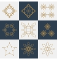 a set monograms vector image