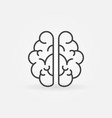brain outline icon mind concept sign vector image