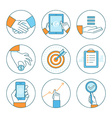 business concepts and icons vector image vector image