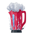 kettle is broken electric teakettle smoking vector image vector image