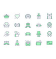 vip line icons include icon vector image vector image