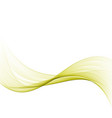 abstract green wavy lines vector image
