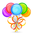 color lollipops vector image