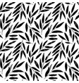 olive leaves hand drawn seamless pattern vector image vector image