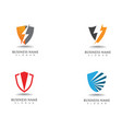 shield guard logo design vector image