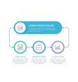 infographic template with 3 elements vector image vector image
