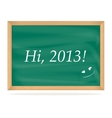 school board with number of new year 2013 vector image