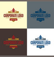 corporate logo and icon vector image vector image