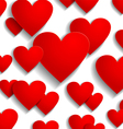 heart back white vector image vector image