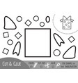 education paper game for children christmas gift vector image
